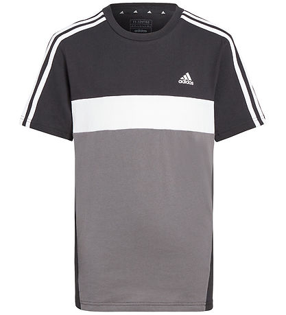 adidas Performance T-shirt - J 3S TIB T - Black/Grey adidas Performance T-shirt - J 3S TIB T - Black/Grey