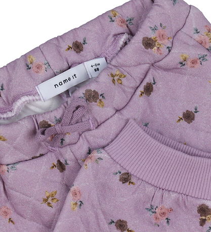 Name It Trousers - NbfRayia - Quilt - Lavender Mist