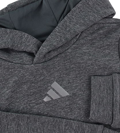 adidas Performance Kapuzenpullover - J Hea Hoodie - Grau Meliert adidas Performance Kapuzenpullover - J Hea Hoodie - Grau Meliert