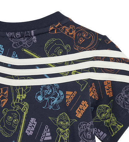 adidas Performance Stuttermabolur - I SW YTJ T - Blár adidas Performance Stuttermabolur - I SW YTJ T - Blár