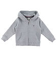 GANT Cardigan - Shield Zip - Light Grey Melange GANT Cardigan - Shield Zip - Light Grey Melange