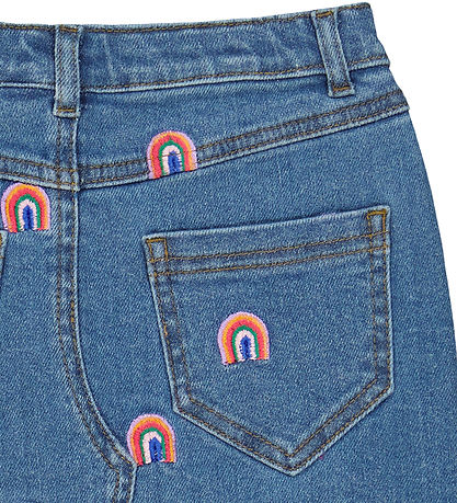 The New Skirt - TnJanet - Denim - Blue w. Rainbows The New Skirt - TnJanet - Denim - Blue w. Rainbows