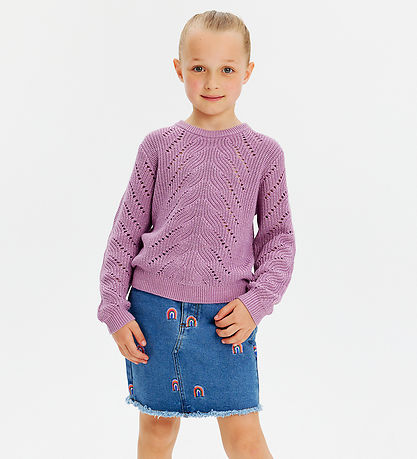 The New Skirt - TnJanet - Denim - Blue w. Rainbows The New Skirt - TnJanet - Denim - Blue w. Rainbows