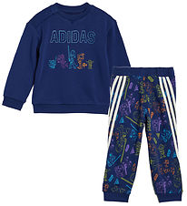 adidas Performance Sweat Set - I SW YJ Jog - Blue/Multi adidas Performance Sweat Set - I SW YJ Jog - Blue/Multi