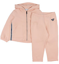 Gilet/Pantalon Emporio Armani - Rose av. Logo Rayé