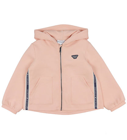 Emporio Armani Cardigan/Trousers - Pink w. Logo Stripe