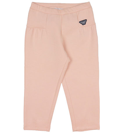 Emporio Armani Cardigan/Trousers - Pink w. Logo Stripe