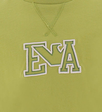 Emporio Armani T-shirt - Lime Green w. Embroidery
