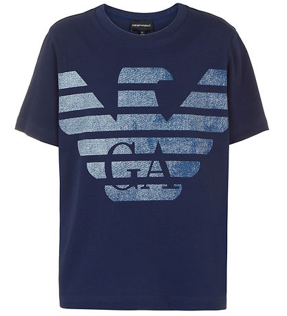 Emporio Armani T-shirts - 3er-Pack - Blau/Weiß/Navy m. Print Emporio Armani T-shirts - 3er-Pack - Blau/Weiß/Navy m. Print