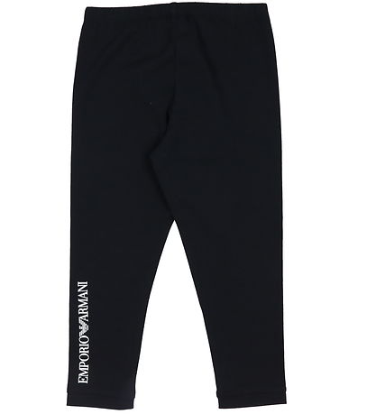 Emporio Armani Leggings - Navy w. White Emporio Armani Leggings - Navy w. White
