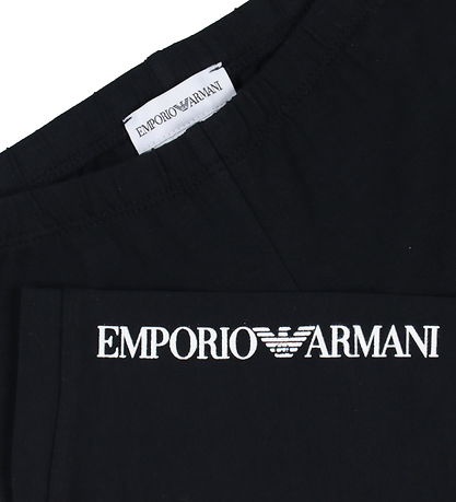 Emporio Armani Leggings - Navy w. White Emporio Armani Leggings - Navy w. White