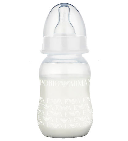 Emporio Armani Feeding Bottle - Plastic/Silicone - 130 mL - Whit Emporio Armani Feeding Bottle - Plastic/Silicone - 130 mL - Whit
