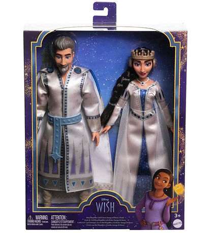 Disney Wish Puppen - 30/27 cm - König Magnifico/Königin Amaya