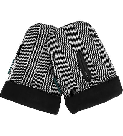 KongWalther Pram Gloves - Østerbro - Black Tweed