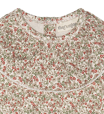 That's Mine Bodysuit l/s - Ella - Bouquet Rouge w. Ruffle That's Mine Bodysuit l/s - Ella - Bouquet Rouge w. Ruffle