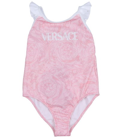 Versace Badeanzug - Rosa/Weiß m. Print