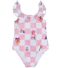 Versace Swimsuit - Tutu Pink/White Check w. Flowers Versace Swimsuit - Tutu Pink/White Check w. Flowers