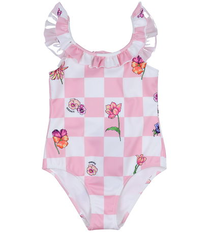 Versace Swimsuit - Tutu Pink/White Check w. Flowers