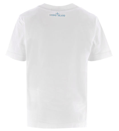 Stone Island T-shirt - White w. Green