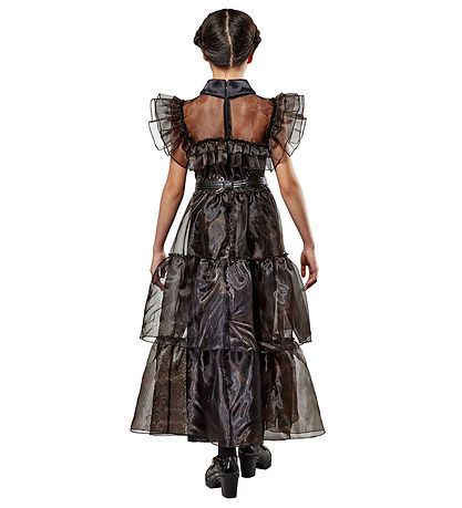 Rubies Maskeradkläder - Wednesday Addams Deluxe Rave'N Dress