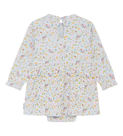 Hust and Claire Bodysuit w. Skirt l/s - HCDenete - Rib - Water