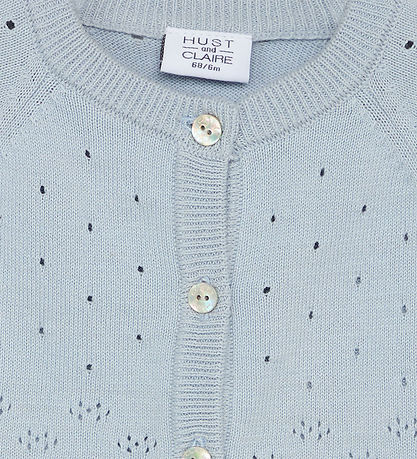 Hust and Claire Cardigan - Knitted - HCCillja - Blue Flax