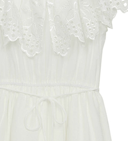 Designers Remix Kleid - Vera Strickerei - Cream