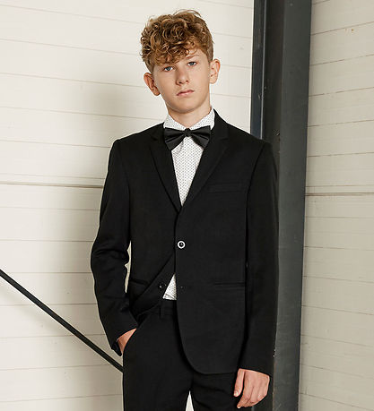 Hound Bow Tie w. Handkerchief - Black/White Hound Bow Tie w. Handkerchief - Black/White