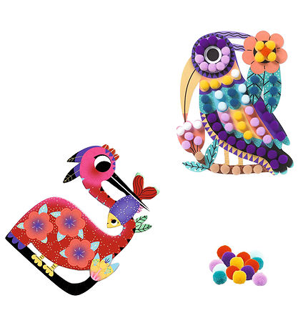Djeco Creation Set - POMPOMS Collage - Atelier Pompoms Djeco Creation Set - POMPOMS Collage - Atelier Pompoms