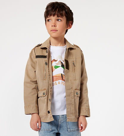 Zadig & Voltaire Stuttermabolur - Toby - Hvítur M. Surfer Zadig & Voltaire Stuttermabolur - Toby - Hvítur M. Surfer