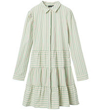 LMTD Dress - NlfTipsy - Turtledove/Créme De Menthe Stripes