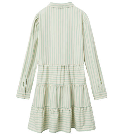 LMTD Dress - NlfTipsy - Turtledove/Créme De Menthe Stripes