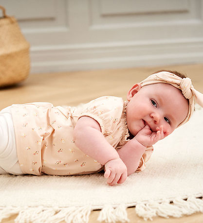 Müsli Bodysuit w. Skirt s/s - Anemones - Conditioner Rose/Corn/C