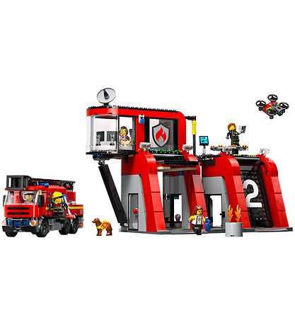 LEGO® City - Paloasema ja paloauto 60414 - 843 Osaa