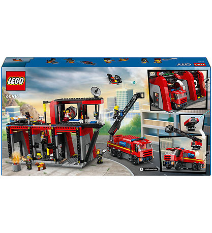 LEGO® City - Paloasema ja paloauto 60414 - 843 Osaa