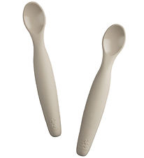 Cuillères Sebra - 2 Pack - Longues - Silicone - Jetée Beige Cuillères Sebra - 2 Pack - Longues - Silicone - Jetée Beige