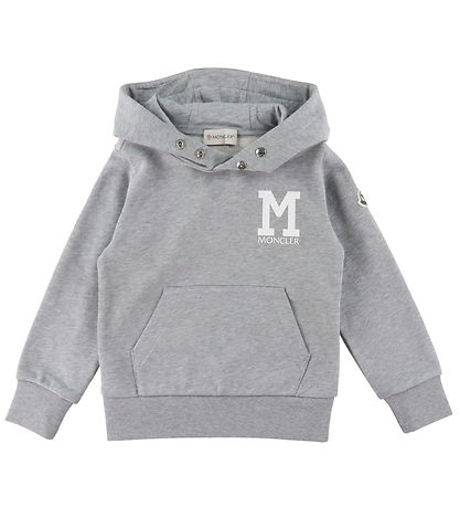 Moncler Hoodie - Grey Melange Moncler Hoodie - Grey Melange
