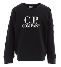 C.P. Company Sweatshirt - Black w. Print C.P. Company Sweatshirt - Black w. Print