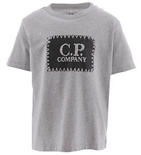 C.P. Company T-shirt - Grey Melange w. Black C.P. Company T-shirt - Grey Melange w. Black