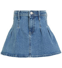 Tommy Hilfiger Hame - Laskostettu Denim - Rivendell mid Tommy Hilfiger Hame - Laskostettu Denim - Rivendell mid