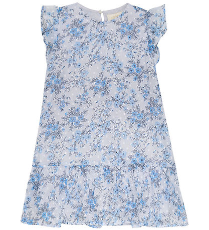 Creamie Jurk - Flower Dobby - Xenon Blue