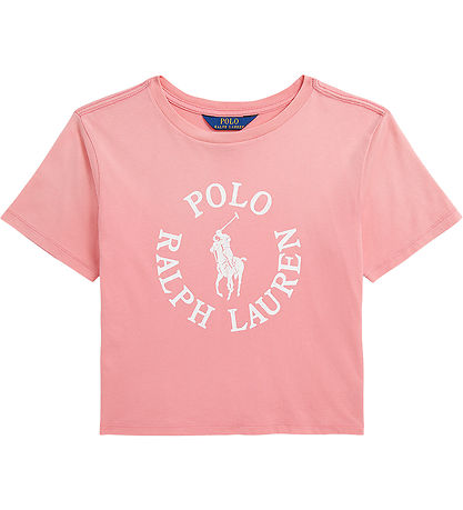 Polo Ralph Lauren Stuttermabolur - Bleikt M. Hvítur