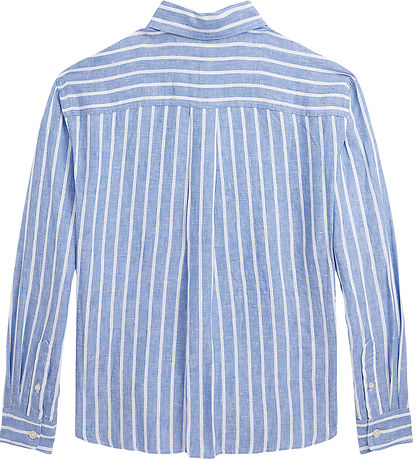 Polo Ralph Lauren Hemd - Lismore - Leinen - Blau/weiß gestreift Polo Ralph Lauren Hemd - Lismore - Leinen - Blau/weiß gestreift