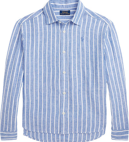 Polo Ralph Lauren Hemd - Lismore - Leinen - Blau/weiß gestreift Polo Ralph Lauren Hemd - Lismore - Leinen - Blau/weiß gestreift