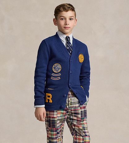Polo Ralph Lauren 가디건 - 니트 - 로얄 콤보