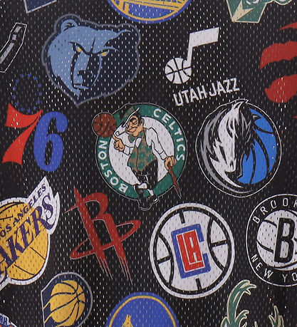 New Era T-Shirt - NBA-Logos - Schwarz New Era T-Shirt - NBA-Logos - Schwarz