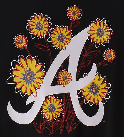 New Era T-shirt - Floral - Black