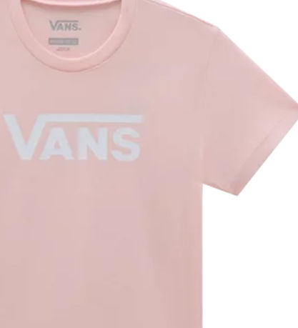 Vans T-shirt - Gr Flying V Crew Girls - Medium+ Pink