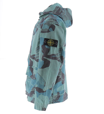 Veste Stone Island - Émeraude av. Imprimé