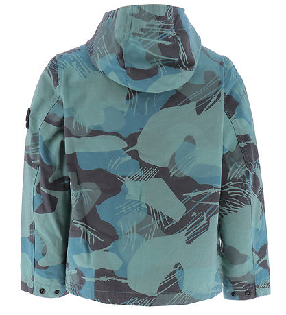 Veste Stone Island - Émeraude av. Imprimé